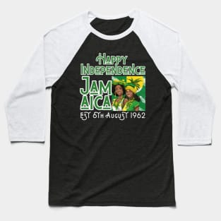 Happy Independence Jamaica Est 6th August 1962, Jamaican Baseball T-Shirt